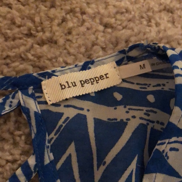 Blue Patterned blouse - Picture 2 of 2